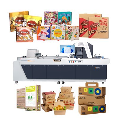 Tiskárna krabic na pizzu z vlnité lepenky